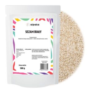 Sezam biały łuskany 500g ALPAKA