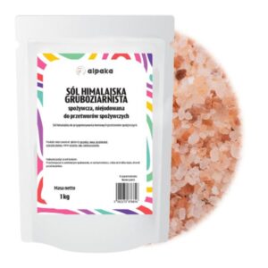Sól himalajska gruboziarnista 1kg ALPAKA