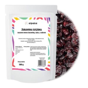 Żurawina suszona 500g ALPAKA