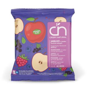 Chipsy jabłko o smaku owoców leśnych z witaminami 18g CRISPY NATURAL