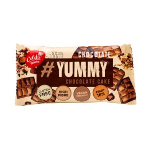 Ciastko Yummy Chocolate z kawałkami gorzkiej czekolady, owocami i orzechami laskowymi 40g CELITA