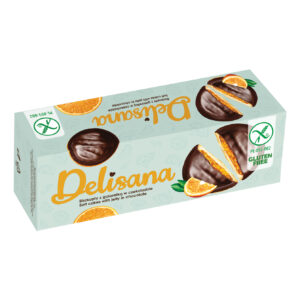 Bezglutenowe biszkopty z galaretką pomarańczową w czekoladzie 150g