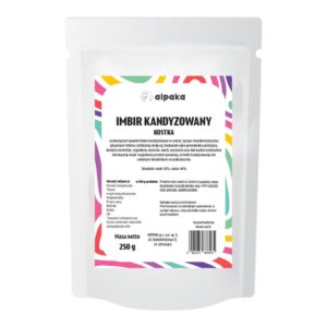 Imbir kandyzowany kostka 250g ALPAKA