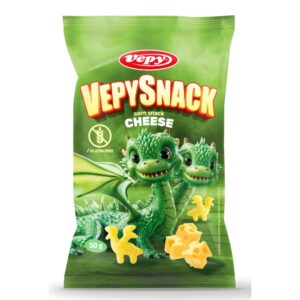 Chrupki kukurydziane ekstrudowane o smaku sera bezglutenowe 50g VEPY