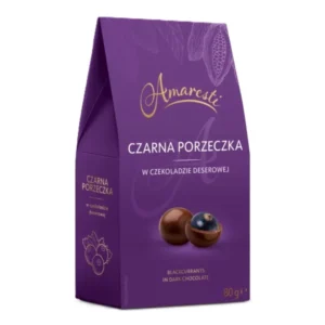 AMARESTI Czarna porzeczka w czekoladzie deserowej 80g