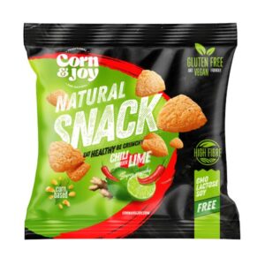 Przekąska kukurydziana o smaku chili, limonki i imbiru b/g 40g CORN&JOY